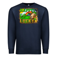 Navy Happy Go Lucky Goat Premium Sweatshirt - RanaPortraitStore