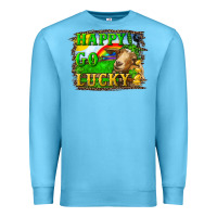 Ocean Blue Happy Go Lucky Goat Premium Sweatshirt - RanaPortraitStore