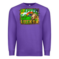 Purple Happy Go Lucky Goat Premium Sweatshirt - RanaPortraitStore