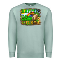 Seafoam Happy Go Lucky Goat Premium Sweatshirt - RanaPortraitStore