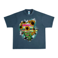 Midnight Navy Durango State Of Mexico Map Urban Heavy Tee - RanaPortraitStore