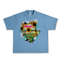 Pebble Blue Durango State Of Mexico Map Urban Heavy Tee - RanaPortraitStore