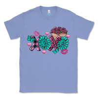 Colony Blue Xoxo Valentine's Day Turquoise Gem Classic Tee - FaDigitalArtStudio
