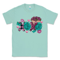 Seafoam Xoxo Valentine's Day Turquoise Gem Classic Tee - FaDigitalArtStudio
