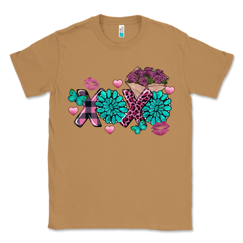 Xoxo Valentine's Day Turquoise Gem Classic Tee by FaDigitalArtStudio | Teevron
