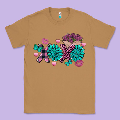 Xoxo Valentine's Day Turquoise Gem Classic Tee Designed By Fadigitalartstudio
