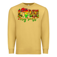 Antique Gold love my roots juneteenth Premium Sweatshirt - texasbilliewilder