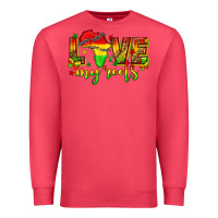 Cardinal love my roots juneteenth Premium Sweatshirt - texasbilliewilder