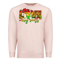 Pale Pink love my roots juneteenth Premium Sweatshirt - texasbilliewilder