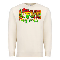 Sandshell love my roots juneteenth Premium Sweatshirt - texasbilliewilder
