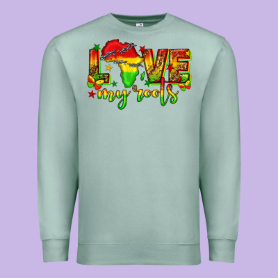 Premium Sweatshirt love my roots juneteenth