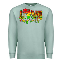 Seafoam love my roots juneteenth Premium Sweatshirt - texasbilliewilder