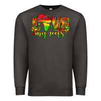 Smoke love my roots juneteenth Premium Sweatshirt - texasbilliewilder