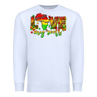 White love my roots juneteenth Premium Sweatshirt - texasbilliewilder