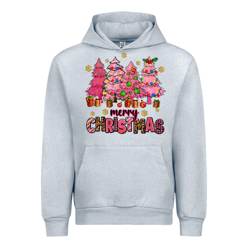Pink Christmas Trees Urban Hoodie by AdoDesignShop | Teevron