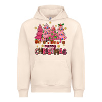 Sandshell pink christmas trees Urban Hoodie - AdoDesignShop