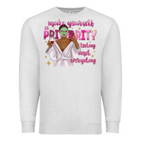 Oatmeal Heather make yourself a priority today and everyday Premium Sweatshirt - texasbilliewilder