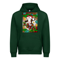 Forest Green christmas cow air freshener Urban Hoodie - Artiststas
