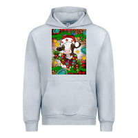 Heather Grey christmas cow air freshener Urban Hoodie - Artiststas