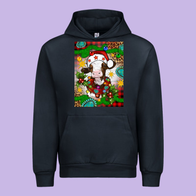 Christmas Cow Air Freshener Urban Hoodie Designed By Artiststas