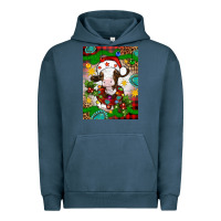 Pigment Midnight Navy christmas cow air freshener Urban Hoodie - Artiststas