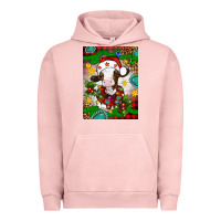 Pigment Salmon christmas cow air freshener Urban Hoodie - Artiststas