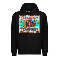 Black i’d rather be camping Premium Hoodie - JahusDesignShop
