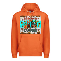 Carrot i’d rather be camping Premium Hoodie - JahusDesignShop