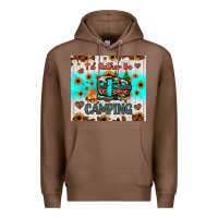 Chestnut i’d rather be camping Premium Hoodie - JahusDesignShop