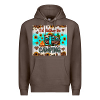 Coffee i’d rather be camping Premium Hoodie - JahusDesignShop