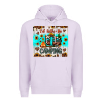 Lilac i’d rather be camping Premium Hoodie - JahusDesignShop