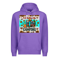 Purple i’d rather be camping Premium Hoodie - JahusDesignShop