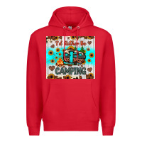 Red i’d rather be camping Premium Hoodie - JahusDesignShop