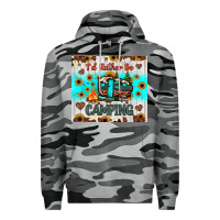 Slate Camo i’d rather be camping Premium Hoodie - JahusDesignShop