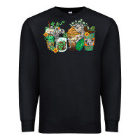 Black koala coffee cups Premium Sweatshirt - Zillion Design Studio