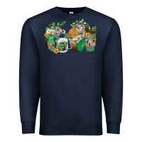 Navy koala coffee cups Premium Sweatshirt - Zillion Design Studio