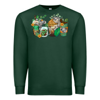 Sports Green koala coffee cups Premium Sweatshirt - Zillion Design Studio