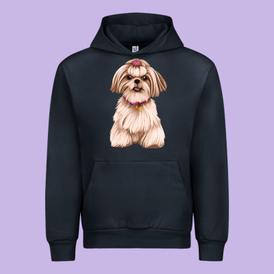 Shih Tzu Dog Design Urban Hoodie Designed By Jahusdesignshop