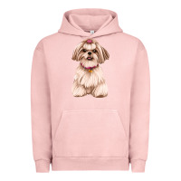 Pigment Salmon Shih Tzu Dog Design Urban Hoodie - JahusDesignShop