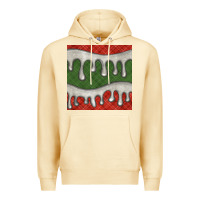Pina Colada christmas plaid and white glitter snow seamless pattern Premium Hoodie - BundleAndBundleShop