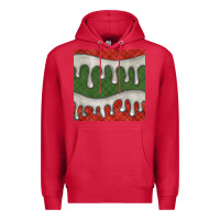 Cardinal christmas plaid and white glitter snow seamless pattern Premium Hoodie - BundleAndBundleShop