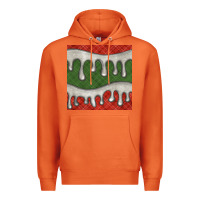 Carrot christmas plaid and white glitter snow seamless pattern Premium Hoodie - BundleAndBundleShop