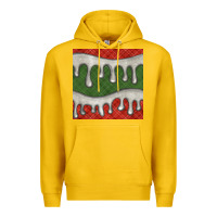 Lemon christmas plaid and white glitter snow seamless pattern Premium Hoodie - BundleAndBundleShop
