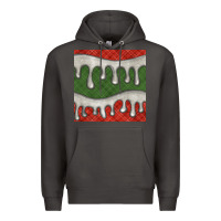 Smoke christmas plaid and white glitter snow seamless pattern Premium Hoodie - BundleAndBundleShop