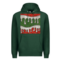 Sports Green christmas plaid and white glitter snow seamless pattern Premium Hoodie - BundleAndBundleShop
