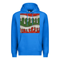 True Royal christmas plaid and white glitter snow seamless pattern Premium Hoodie - BundleAndBundleShop