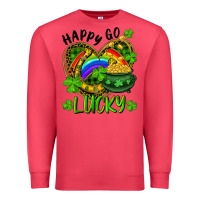 Cardinal Happy Go Lucky Pot Of Gold And Rainbow Heart Premium Sweatshirt - RanaPortraitStore