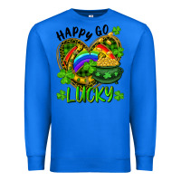 True Royal Happy Go Lucky Pot Of Gold And Rainbow Heart Premium Sweatshirt - RanaPortraitStore
