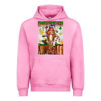 Fuchsia Pink christmas goat air freshener Urban Hoodie - Artiststas