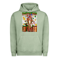 Pigment Oil Green christmas goat air freshener Urban Hoodie - Artiststas